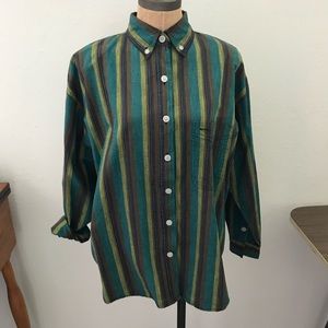Vintage striped button down